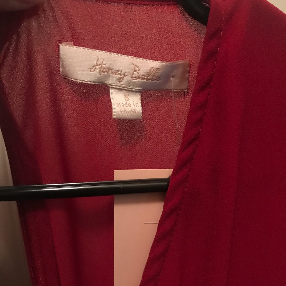 Small Cranberry Wrap Dress Size Small